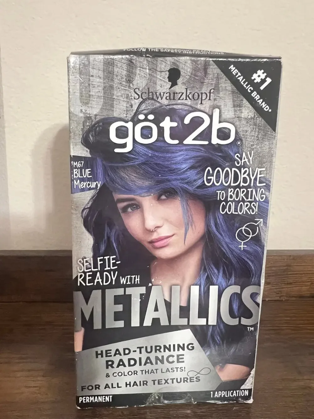 Schwarzkopf Got2b Metallics Permanent M67 Blue Mercury